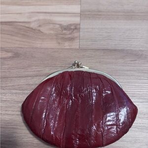 Vintage Eel Skin bag with clasps.